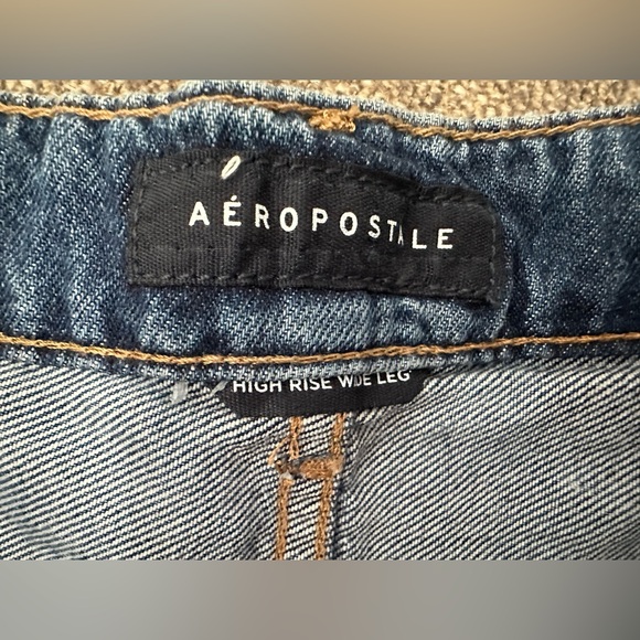 Aeropostale Women’s Jeans Size 12 High Rise Wide Leg Pre-owned - Picture 3 of 10